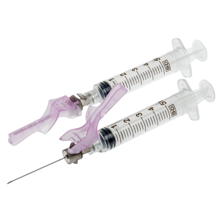 BD Eclipse™ Safety Needle with BD Plastipak™ LuerLok™ Syringe 305785