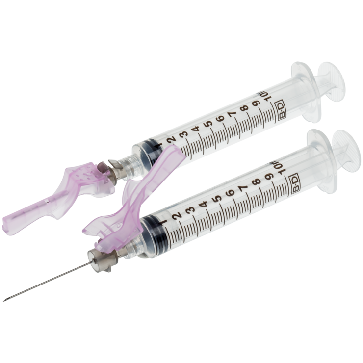 BD Eclipse™ Safety Needle with BD Plastipak™ LuerLok™ Syringe 305786