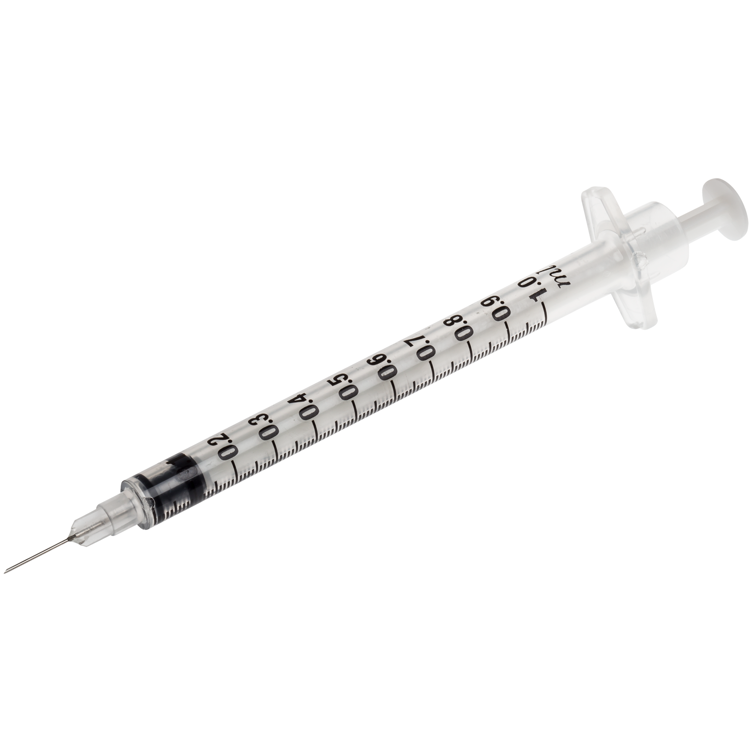 BD Plastipak 1 ML Syringe With Detached BD Microlance 3 Needle 
